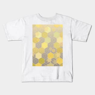 Lemon & Grey Honeycomb Kids T-Shirt